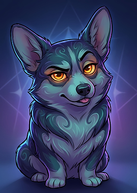 Mystical Judgemental Corgi