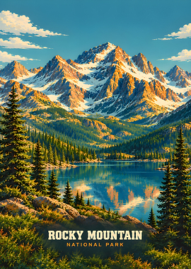 Rocky Mountain National Park Poster