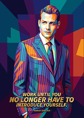 Harvey Specter Pop Art Poster