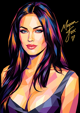 Megan Fox Pop Art Portrait
