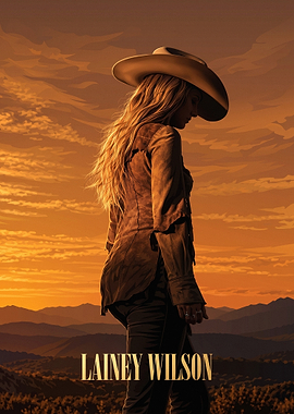 Lainey Wilson Country Music Poster