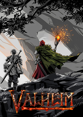 Valheim Video Game Poster Art
