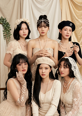 97Line K-pop Idols Portrait Poster