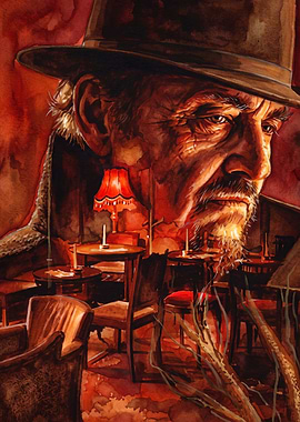 Cowboy Saloon Bar Western Art
