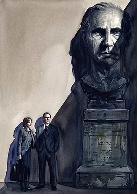 Lawyer Bust Detective Noir Poster
