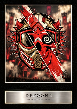 Defqon.1 Weekend Festival Skull Poster