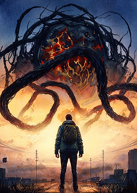 Cosmic Monster Apocalyptic Art