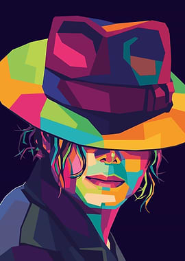 Michael Jackson WPAP Pop Art Portrait