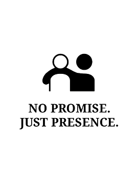 No Promise Just Presence Minimalist Poster