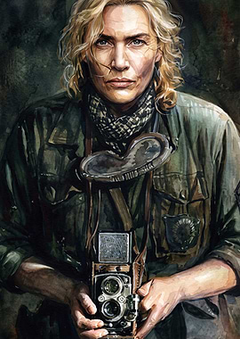 Female War Photographer Portrait Ar