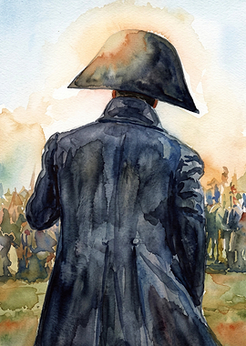 Emperor General Watercolor Art