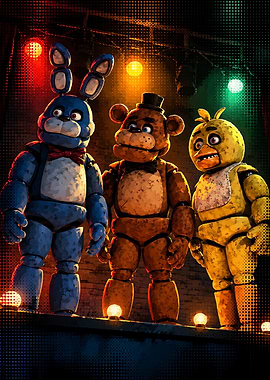 Five Nights at Freddy's Animatronic Trio