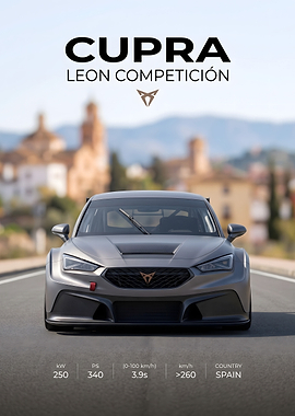Cupra Leon Competición Promotional Poster