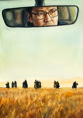 Driver Desert Horizon Watercolor Ar