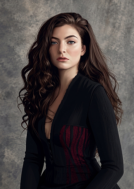 Portrait of Singer Lorde