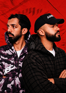 Two Men in Stylish Hoodies