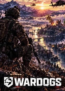 Wardogs Game Military Soldier Overlooking City