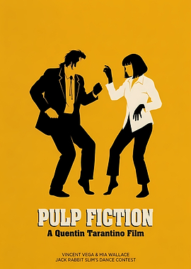 Pulp Fiction Minimalist Movie Poster