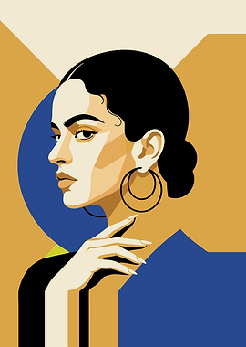 Minimalist Portrait of Rosalía