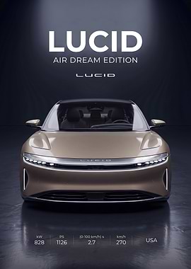 Lucid Air Dream Edition Promotional Poster