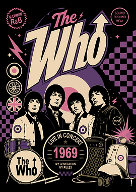 The Who 1969 Concert Poster