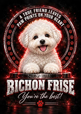 Bichon Frise True Friend Quote