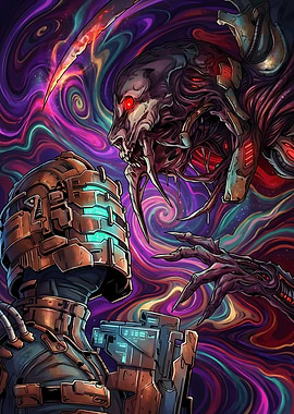 Isaac Clarke Confronts a Necromorph