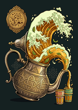 Moroccan Mint Tea Art