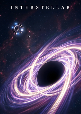 Interstellar Movie Poster Black Hole