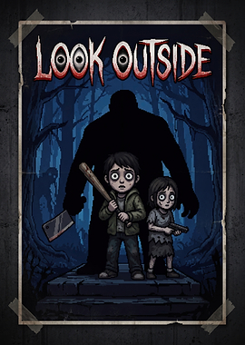 Look Outside Horror Game Poster