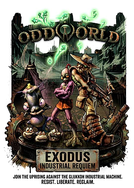Oddworld Exodus Industrial Requiem Poster