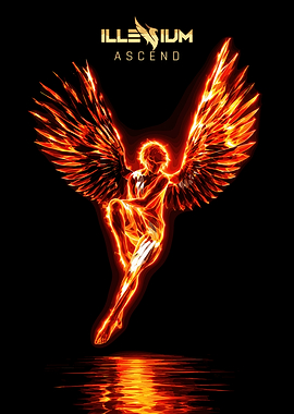 Illenium Ascend Fire Angel Poster