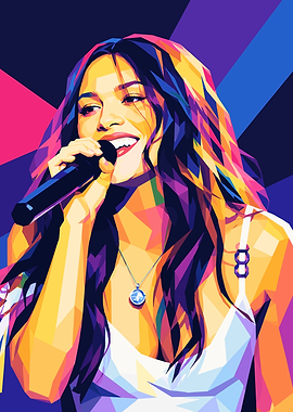 Olivia Rodrigo Pop Art Portrait