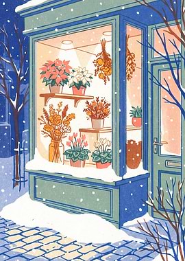 Winter Market Window