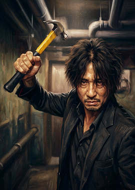 Oldboy Oh Dae-su with Hammer