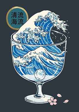 The Great Wave in a Glass