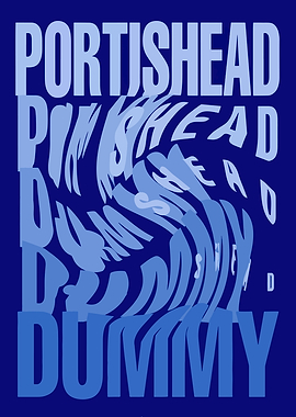 Portishead Dummy Album Typography Poster