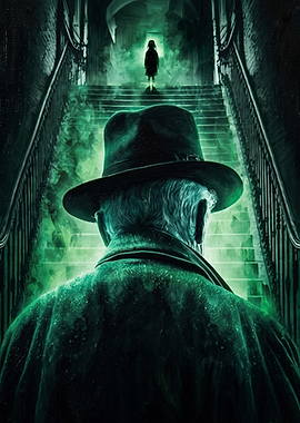 Ghost Detective Dark Horror Poster