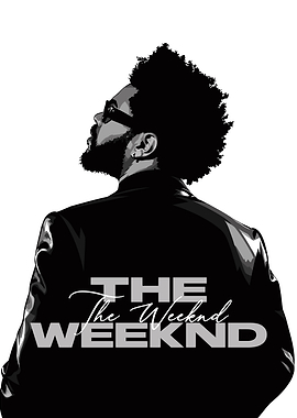 The Weeknd Minimalist Portrait Poster