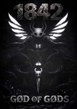 Hollow Knight God of Gods Poster