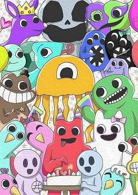 Garten of Banban Birthday Party Illustration