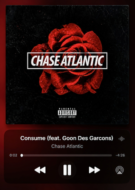 Chase Atlantic Consume Music Player Interface