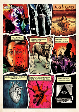 Alice in Chains Discography Comic Art