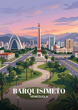 Barquisimeto Venezuela Travel Poster