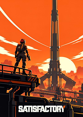 Satisfactory Game Poster