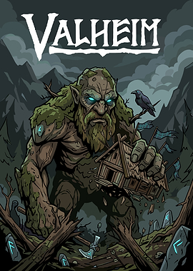 Valheim Troll Destroying Viking House