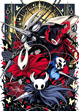 Hollow Knight Character Ensemble Illustration