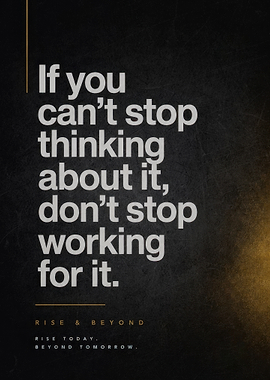 Inspirational Quote Motivational Wall Art