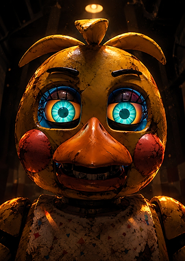 Toy Chica Animatronic Close-up