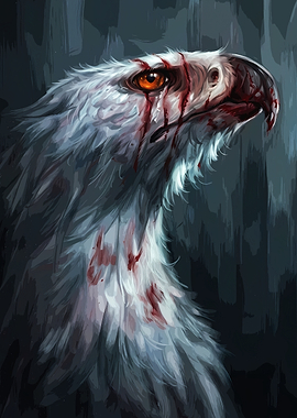 Wounded White Eagle Portrait